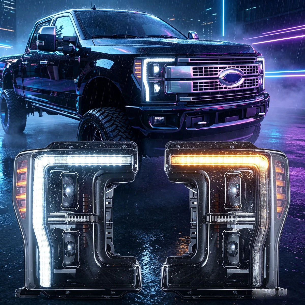 17-19 Ford F250 F350 F450 F550 Super Duty LED Sequential