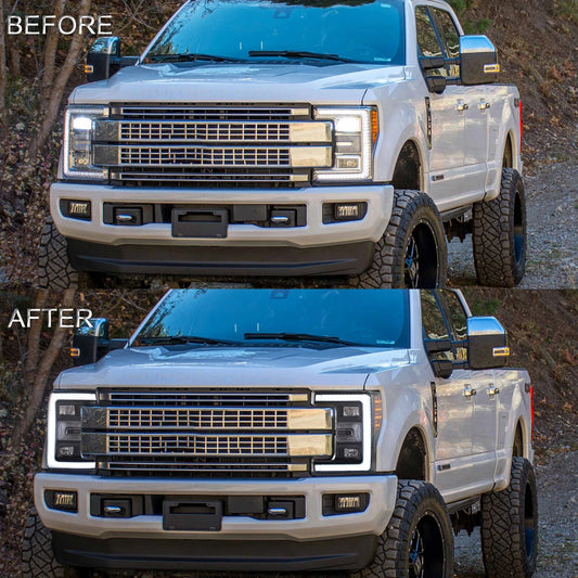 17-19 Ford F250 350 450 F550 Super Duty Dynamic Turn LED Headlights