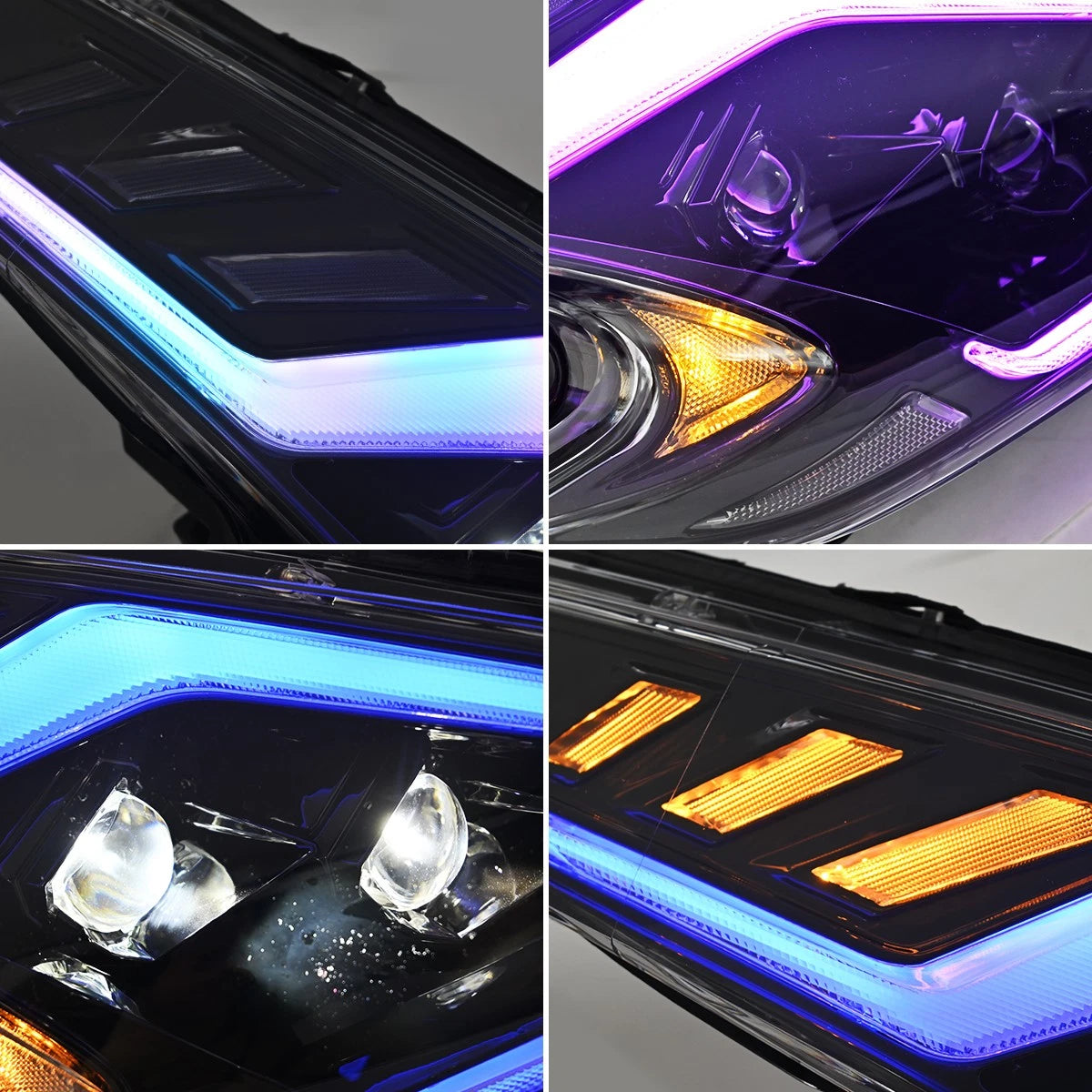 09-20 Nissan 370Z RGB Black Housing Sequential Headlights